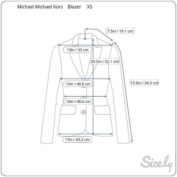 Michael Michael Kors Blazer Jacket Big Buttons 1/2 Sleeve Black & Red XS NWT - Picture 10 of 10